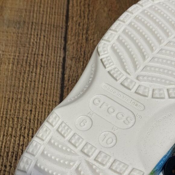 Crocs Classic Spray Dye Clog Shoe Unisex Size M8/W10 - Picture 5 of 11